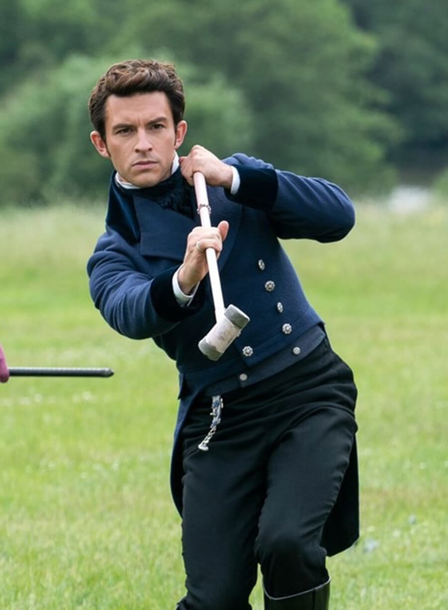 Bridgerton Jonathan Bailey Lord Anthony Bridgerton Blue Tailcoat