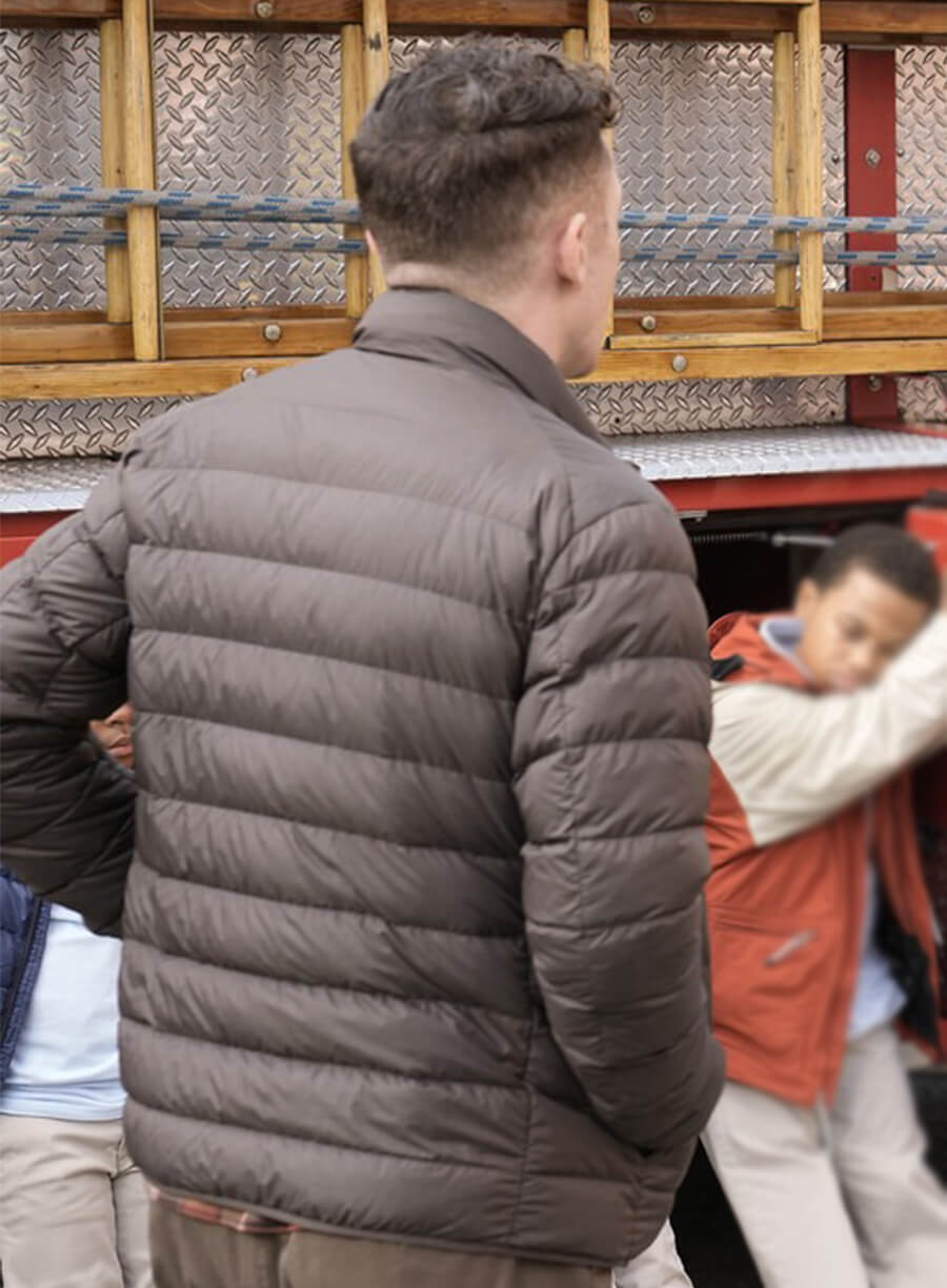 Abbott Elementary Chris Perfetti Jacob Hill Puffer Jacket