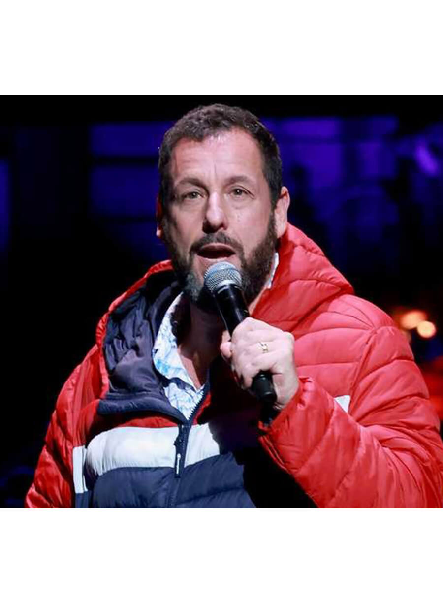 Adam Sandler Red Blue Puffer Jacket