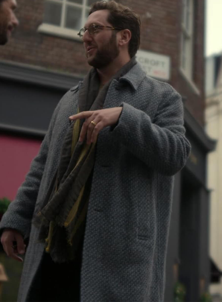 Adam Silver Black Doves Arnie Grey Coat