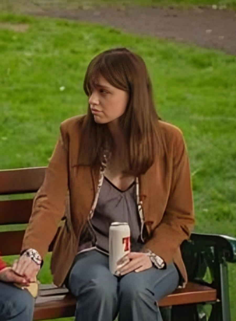 Aimee Lou Wood Toxic Town 2025 Tracey Taylor Brown Blazer
