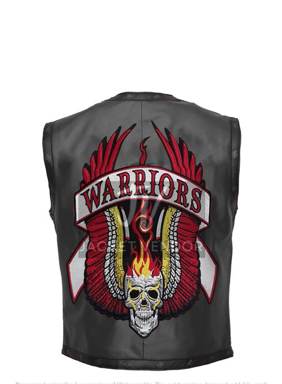 Ajax The Warriors Biker Black Costume Vest