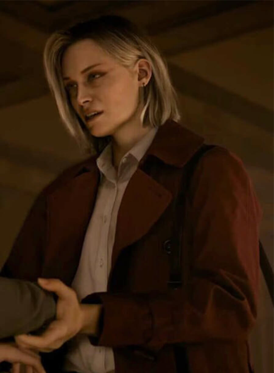 Alyssa Ashcroft Resident Evil: Requiem 2026 Maroon Coat