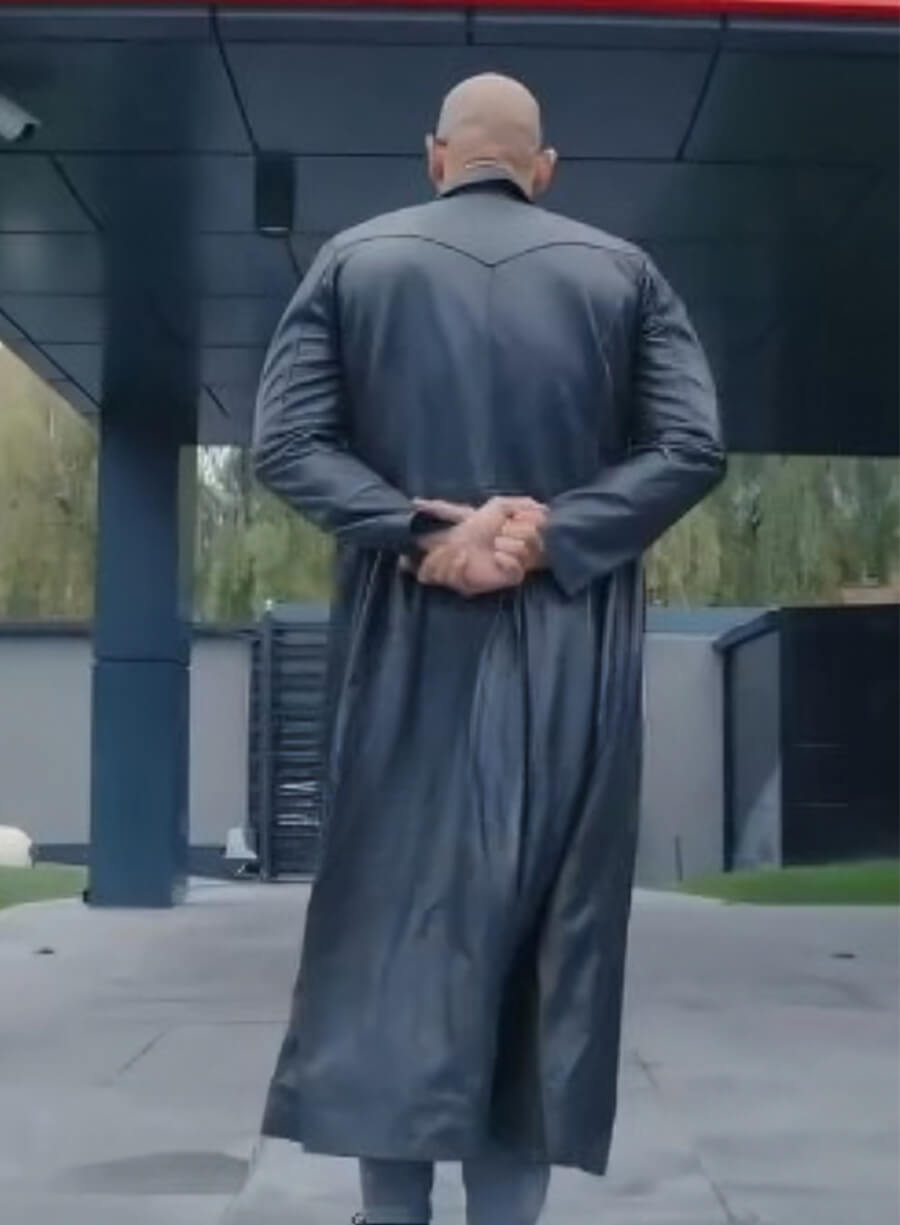 Andrew Tate Escape The Matrix Black Leather Coat