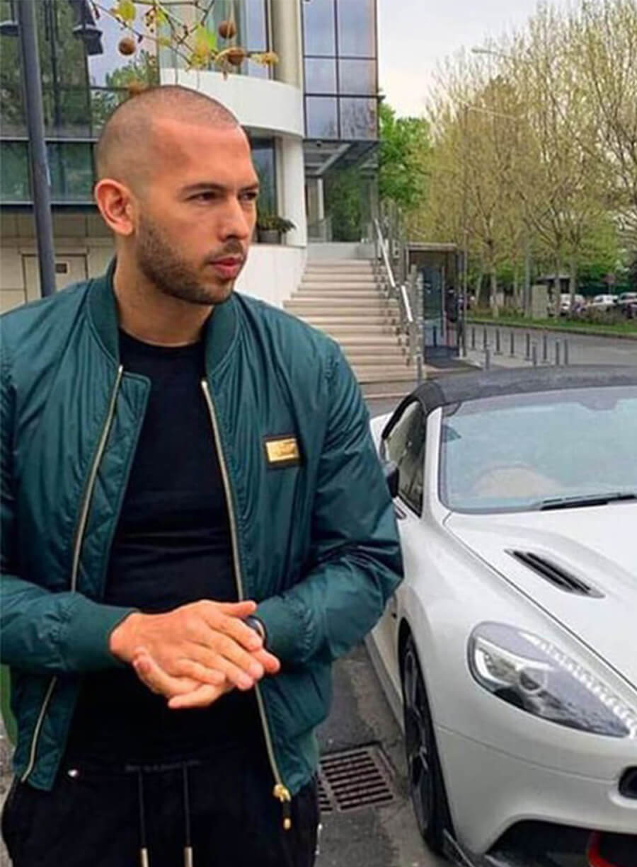 Andrew Tate Top G Green Bomber Jacket