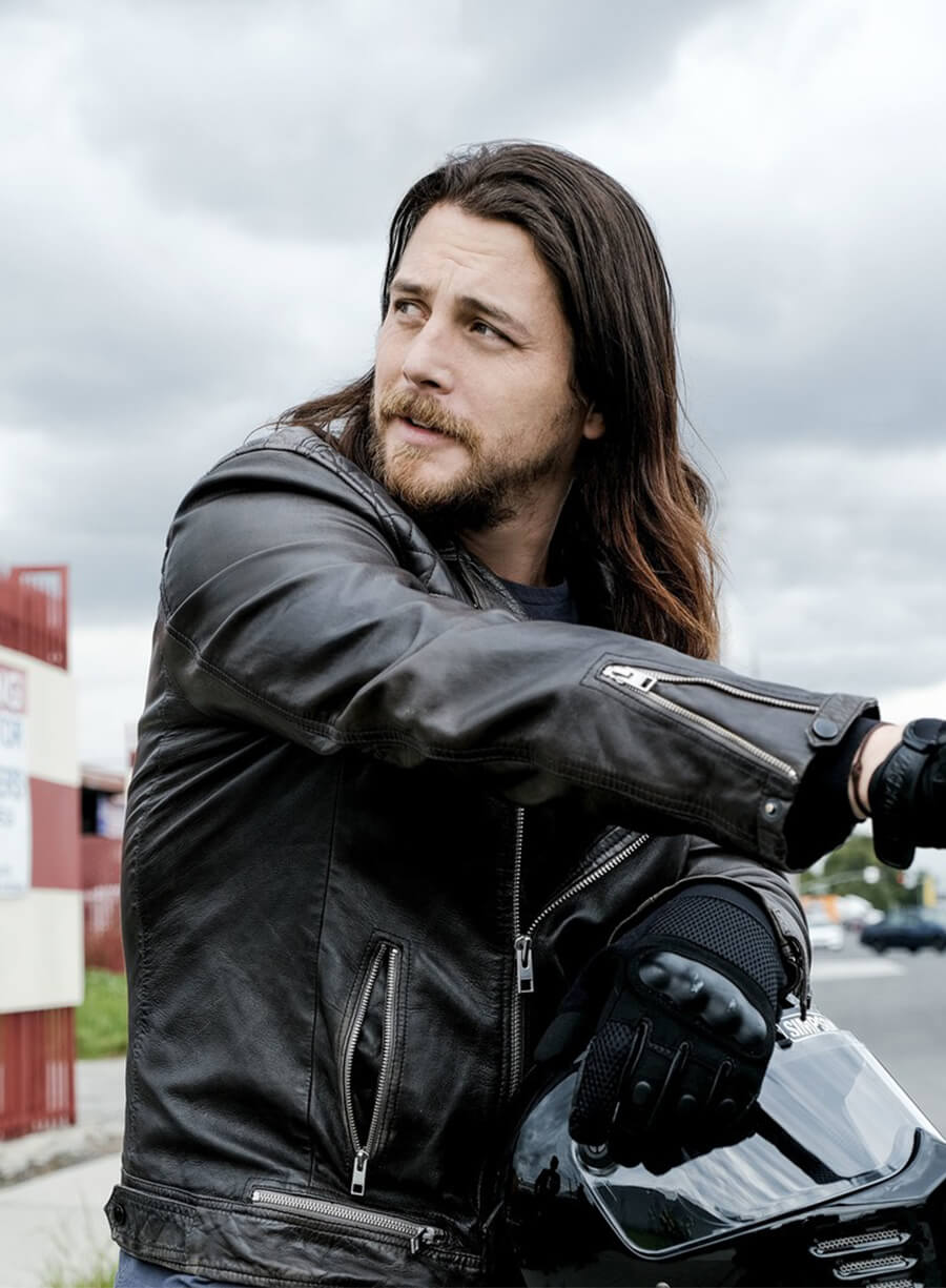 Animal Kingdom Craig Cody Black Biker Leather Jacket