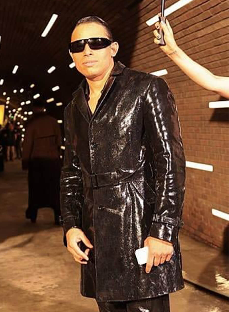Anthony Ramos The Beauty 2026 The Assassin Leather Coat