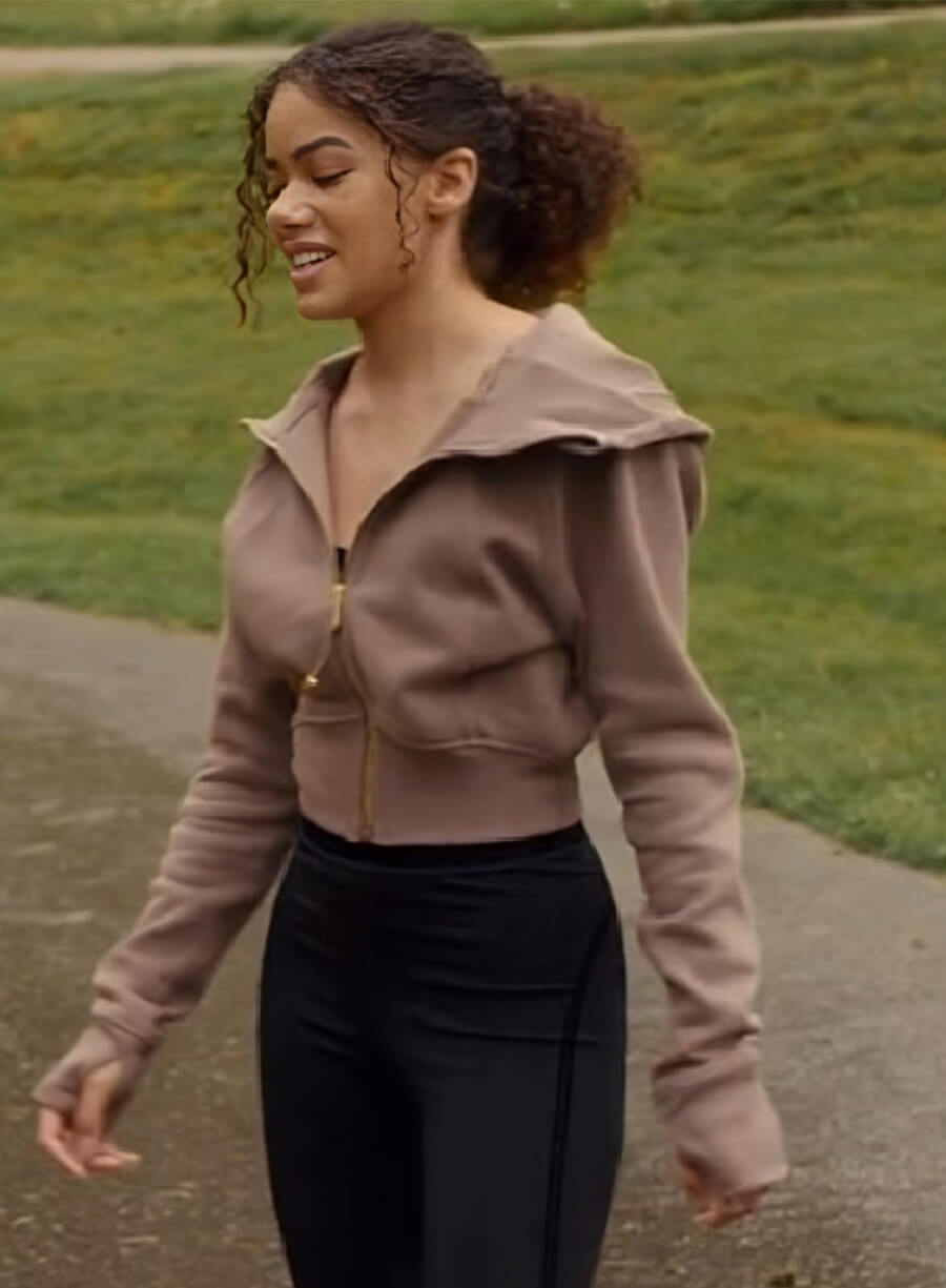 Antonia Gentry Ginny & Georgia Ginny Miller Brown Zipper Hoodie