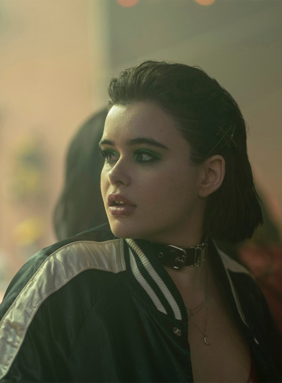 Barbie Ferreira Euphoria Kat Hernandez Black Varsity Jacket