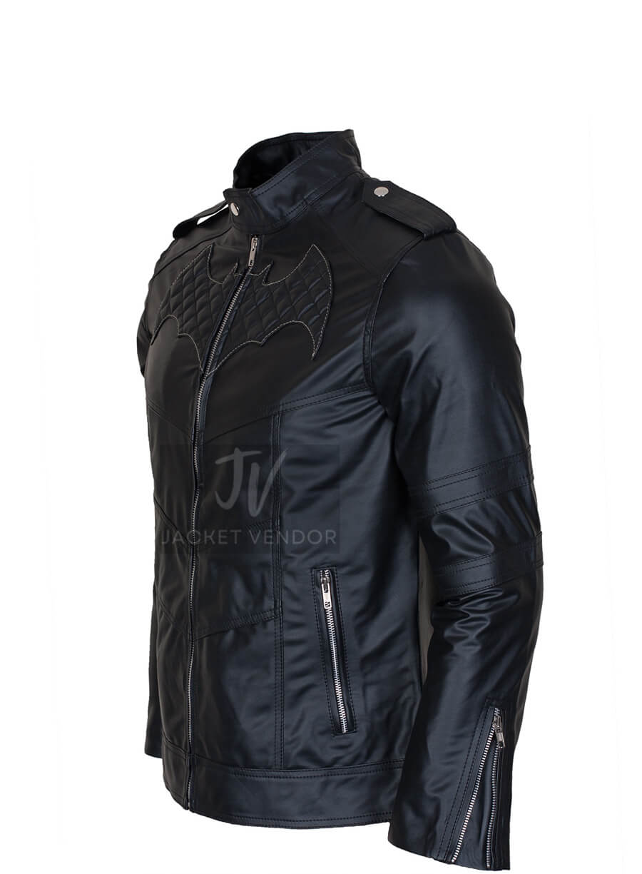 Batman Beyond Batman Leather Black Jacket Costume