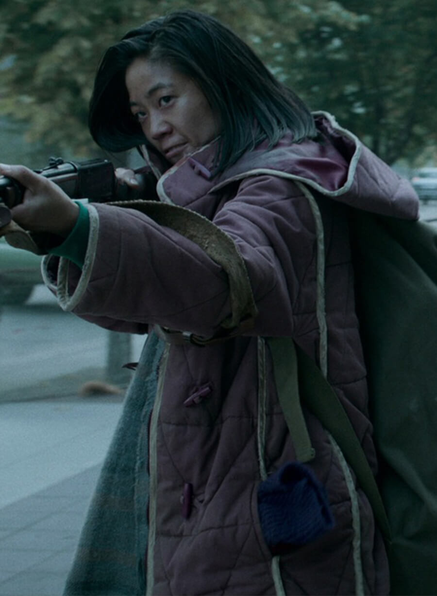 Black Summer Christine Lee Sun Purple Jacket