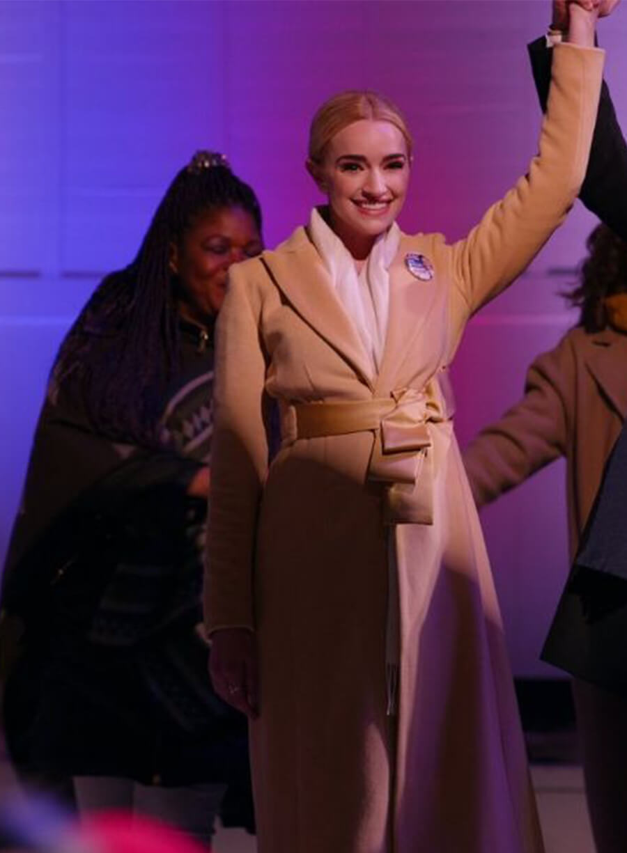 Brianne Howey Ginny & Georgia Miller Brown Wool Coat