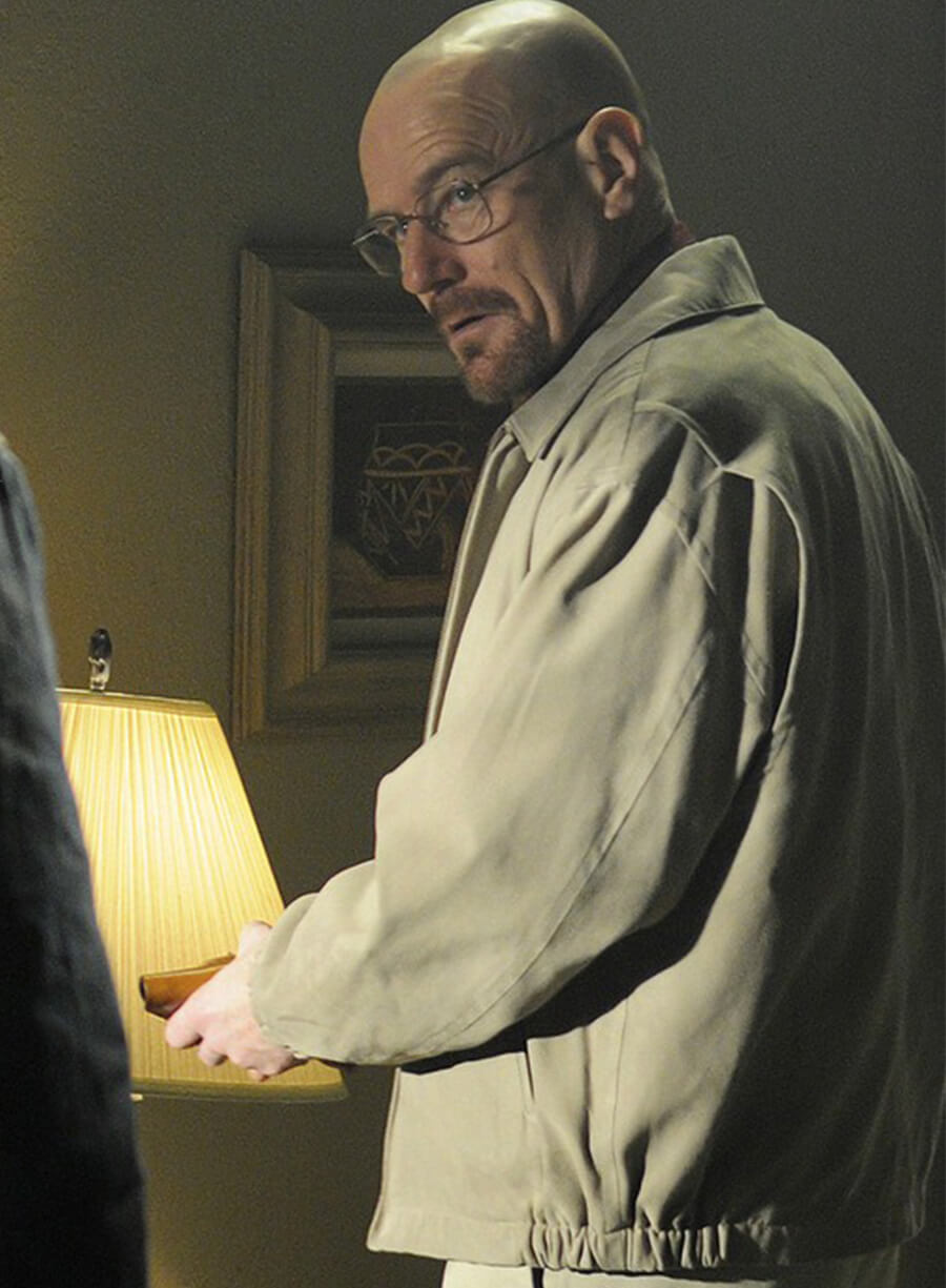 Bryan Cranston Breaking Bad Walter White Beige Jacket