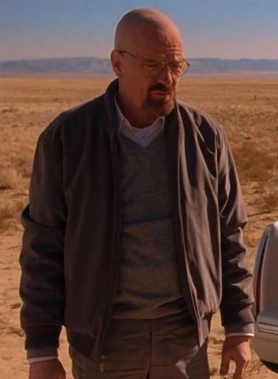 Bryan Cranston Walter White Breaking Bad Grey Jacket