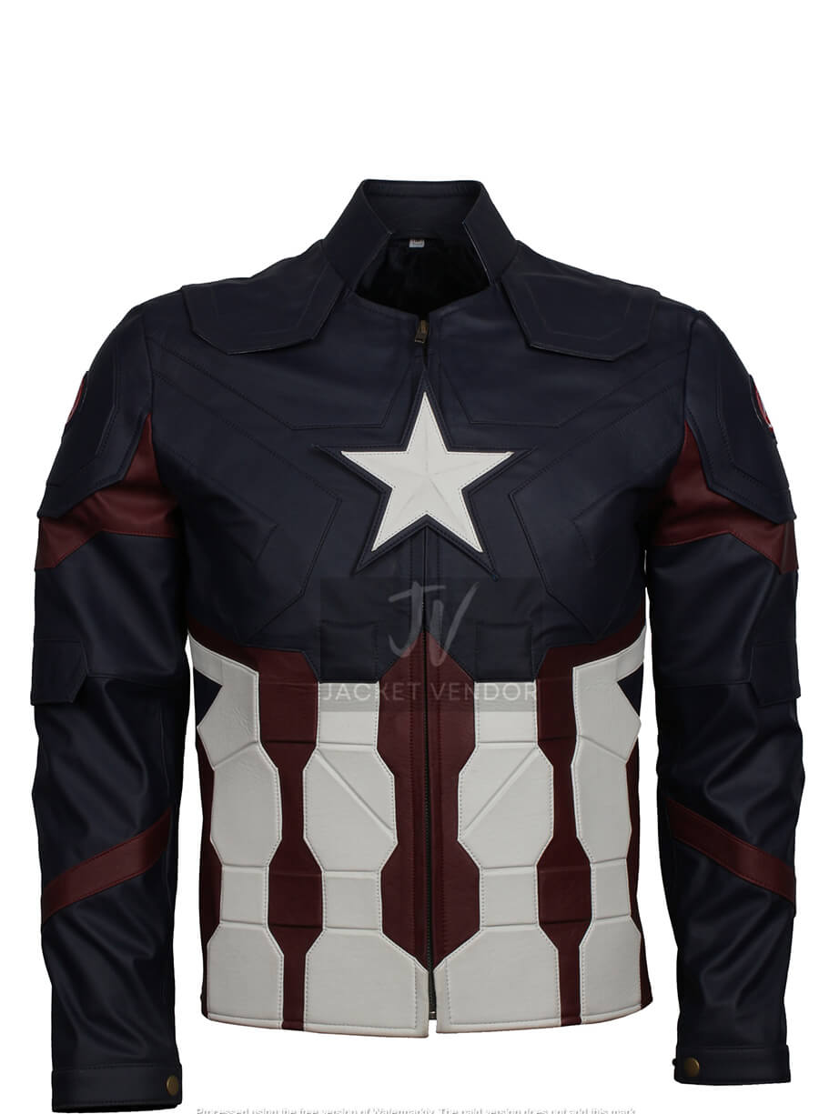 Captain America Endgame Leather Jacket Costume
