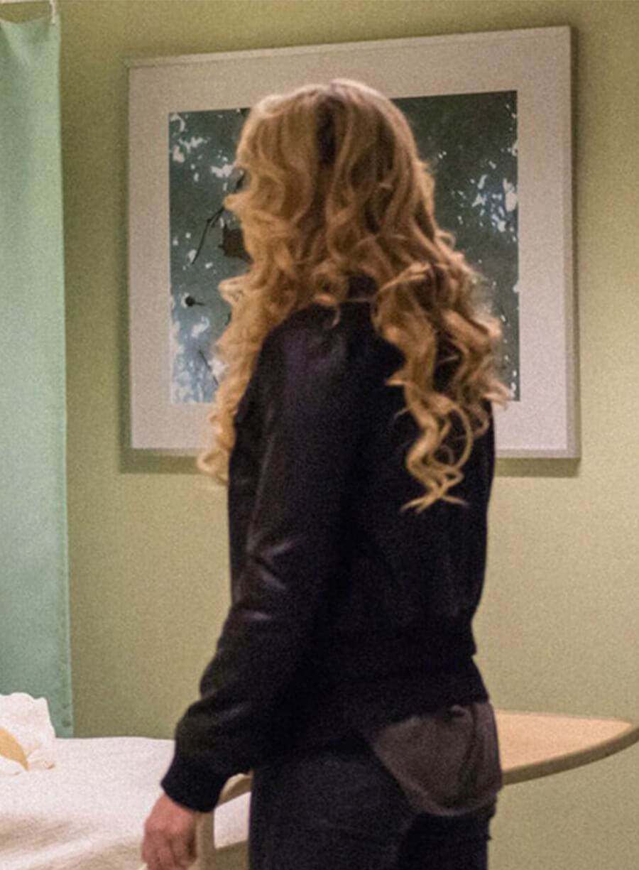 Claire Novak Supernatural S13 Black Leather Jacket