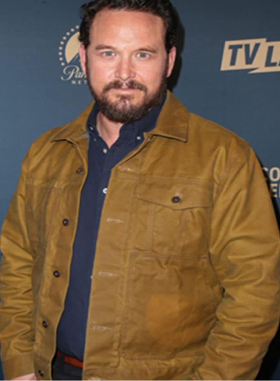 Cole Hauser RIP Yellowstone Wheeler Yellow Cotton Jacket
