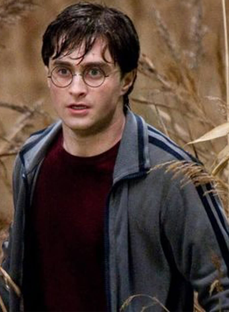 Daniel Radcliffe Harry Potter and the Deathly Hallows Grey Track Jacket