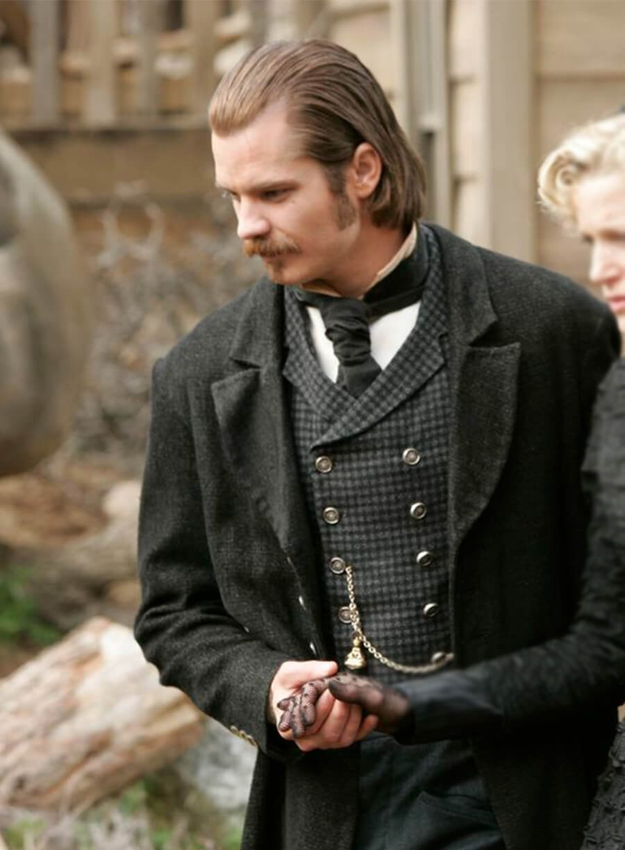 Deadwood Timothy Olyphant Seth Bullock Black Coat