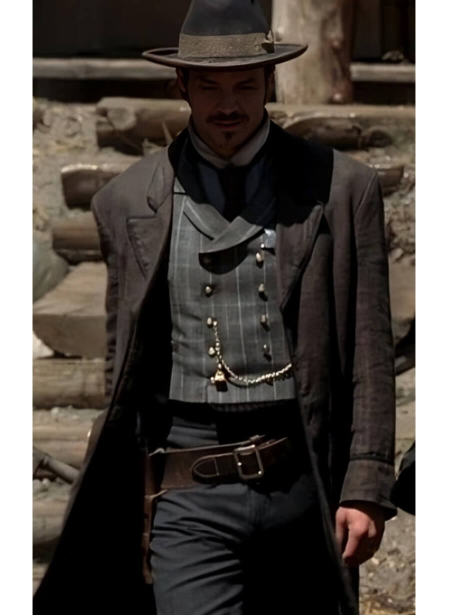 Deadwood Timothy Olyphant Seth Bullock Grey Coat
