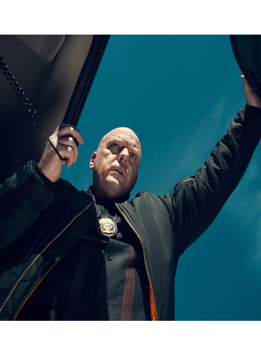 Dean Norris Breaking Bad Henk Schrader Black Bomber Jacket