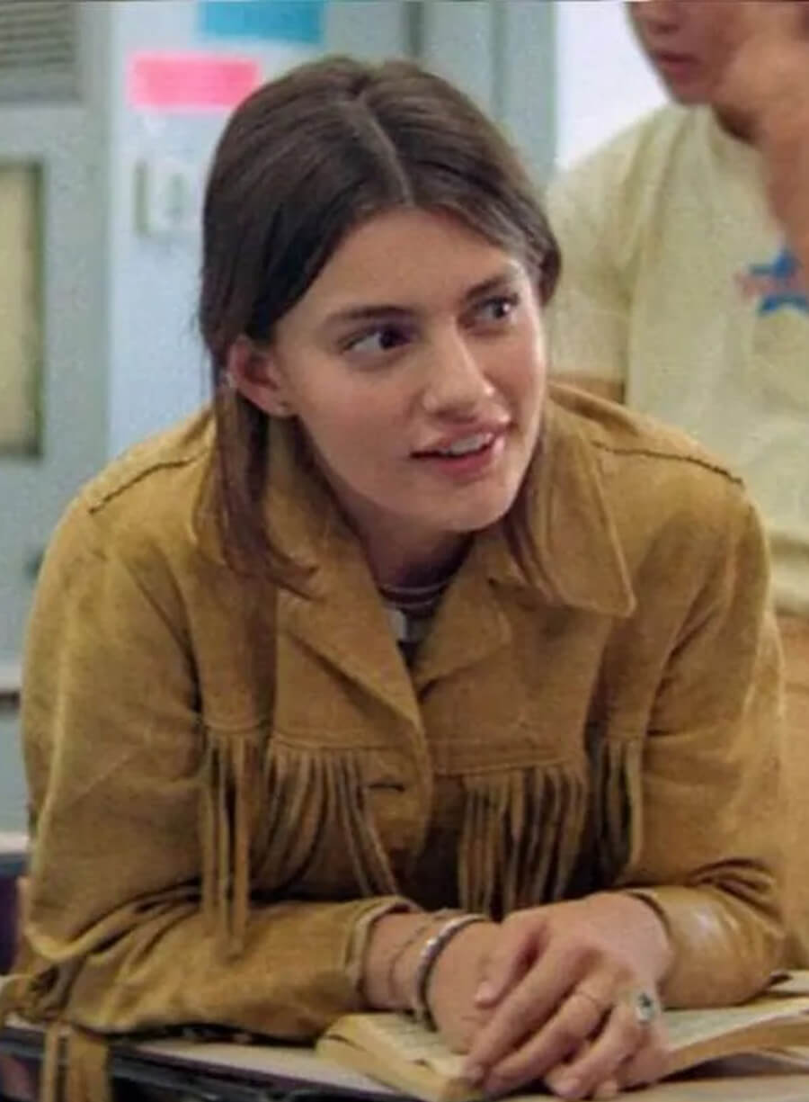 Diana Silvers Booksmart Hope Suede Brown Fringe Jacket