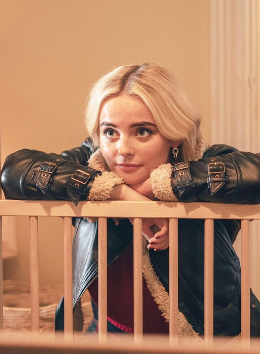 Doctor Who Millie Gibson Ruby Sunday Fur Leather Jacket