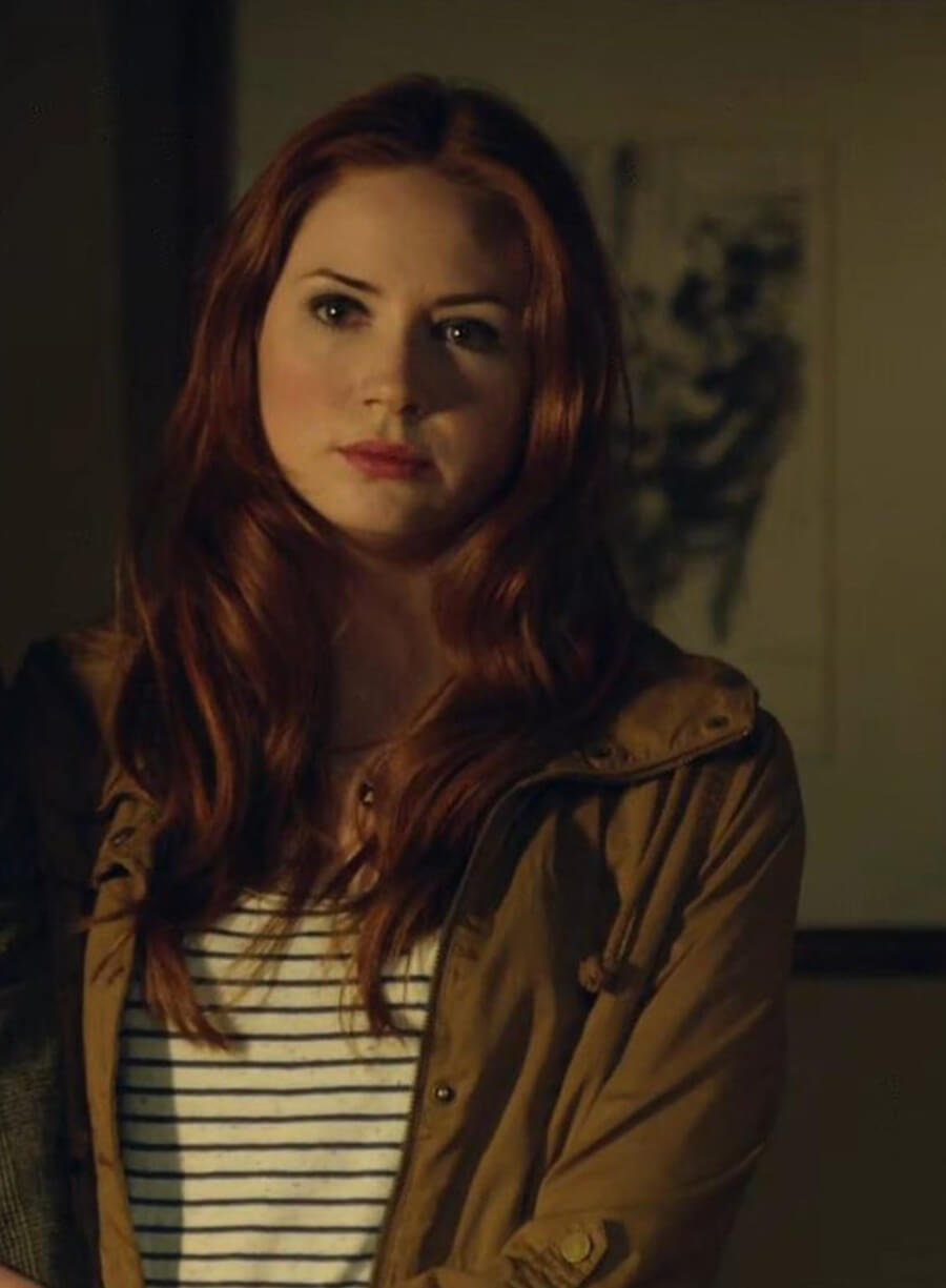 Doctor Who S07 Karen Gillan Amy Pond Brown Cotton Jacket