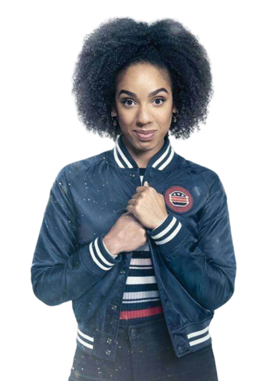 Doctor Who Twice Upon A Time Pearl Mackie Bill Blue Jacket