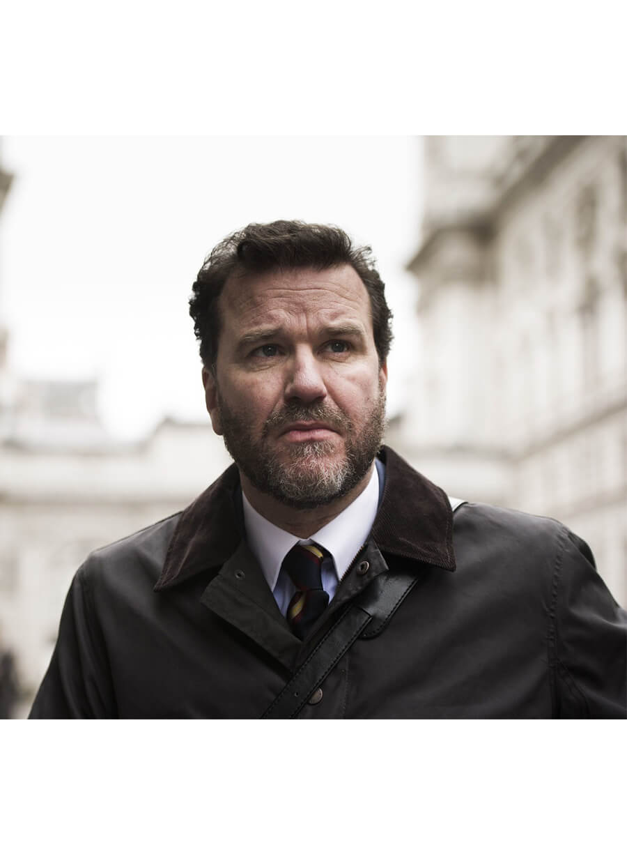 Douglas Hodge The Night Manager Rex Mayhew Brown Jacket