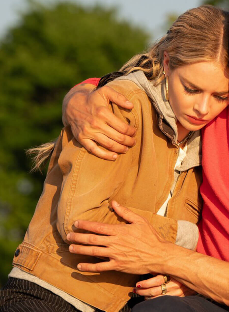 Eenie Meanie 2025 Samara Weaving Edie Brown Cotton Jacket