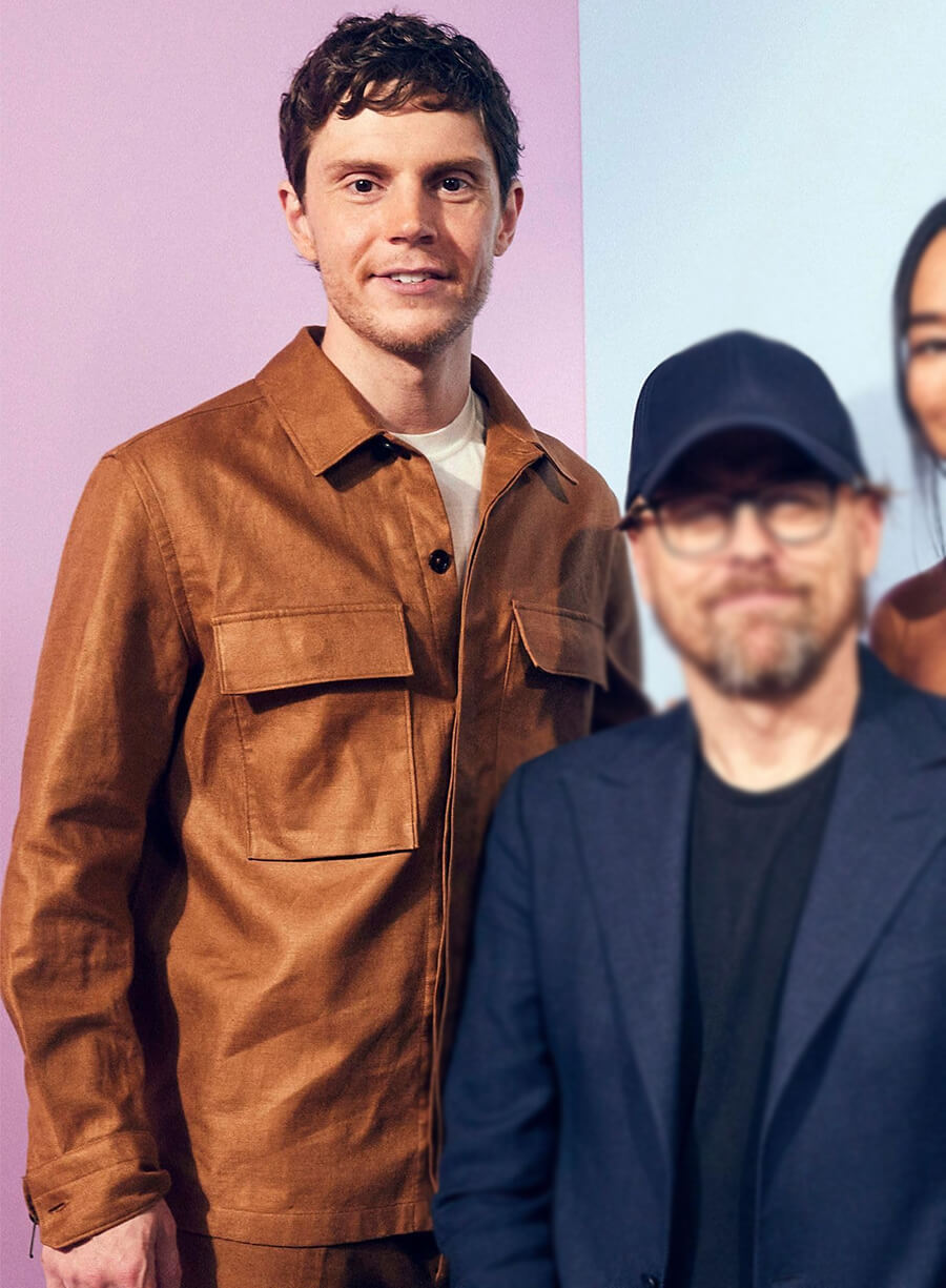 Evan Peters Tron: Ares Event Brown Jacket