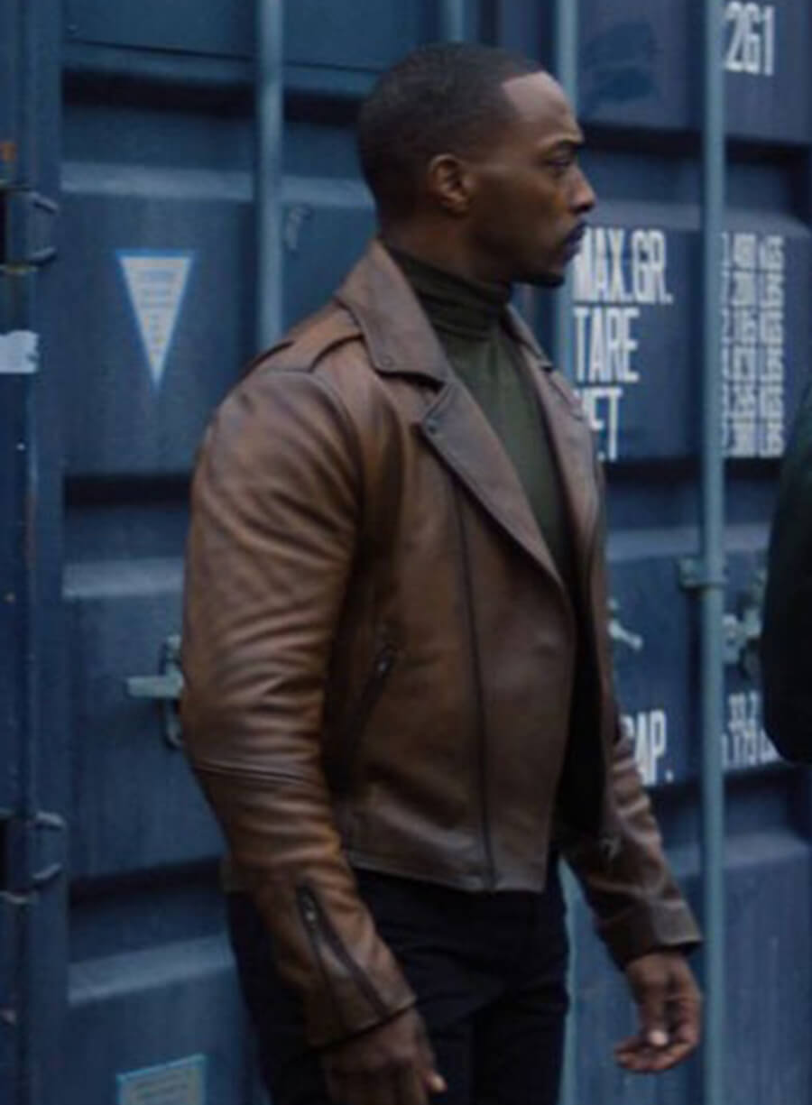 Falcon and The Winter Solider Anthony Mackie Sam Wilson Leather Jacket