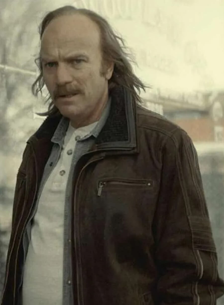 Fargo 2014 Emmit Stussy Brown Leather Jacket