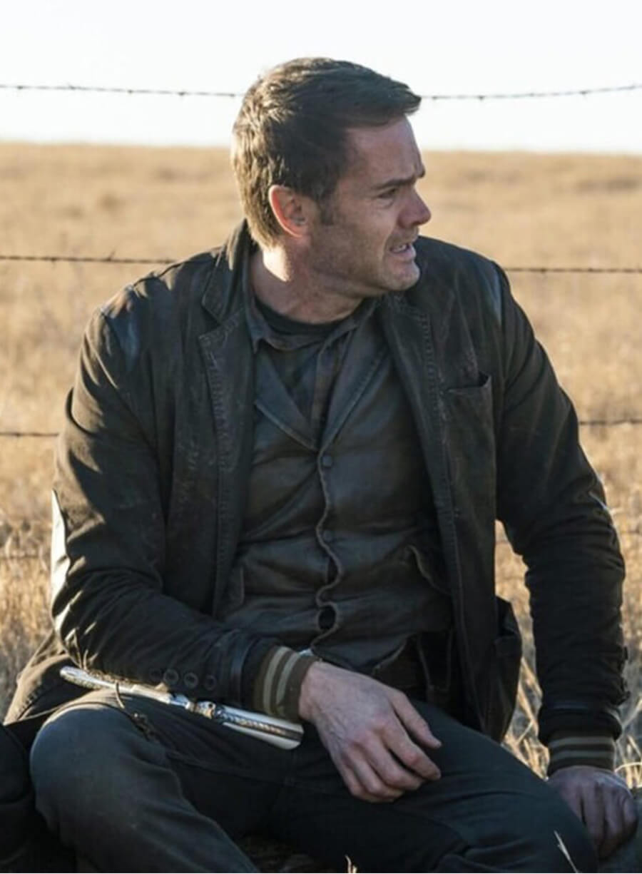 Fear The Walking Dead Garret Dillahunt John Dorie Brown Coat Jacket