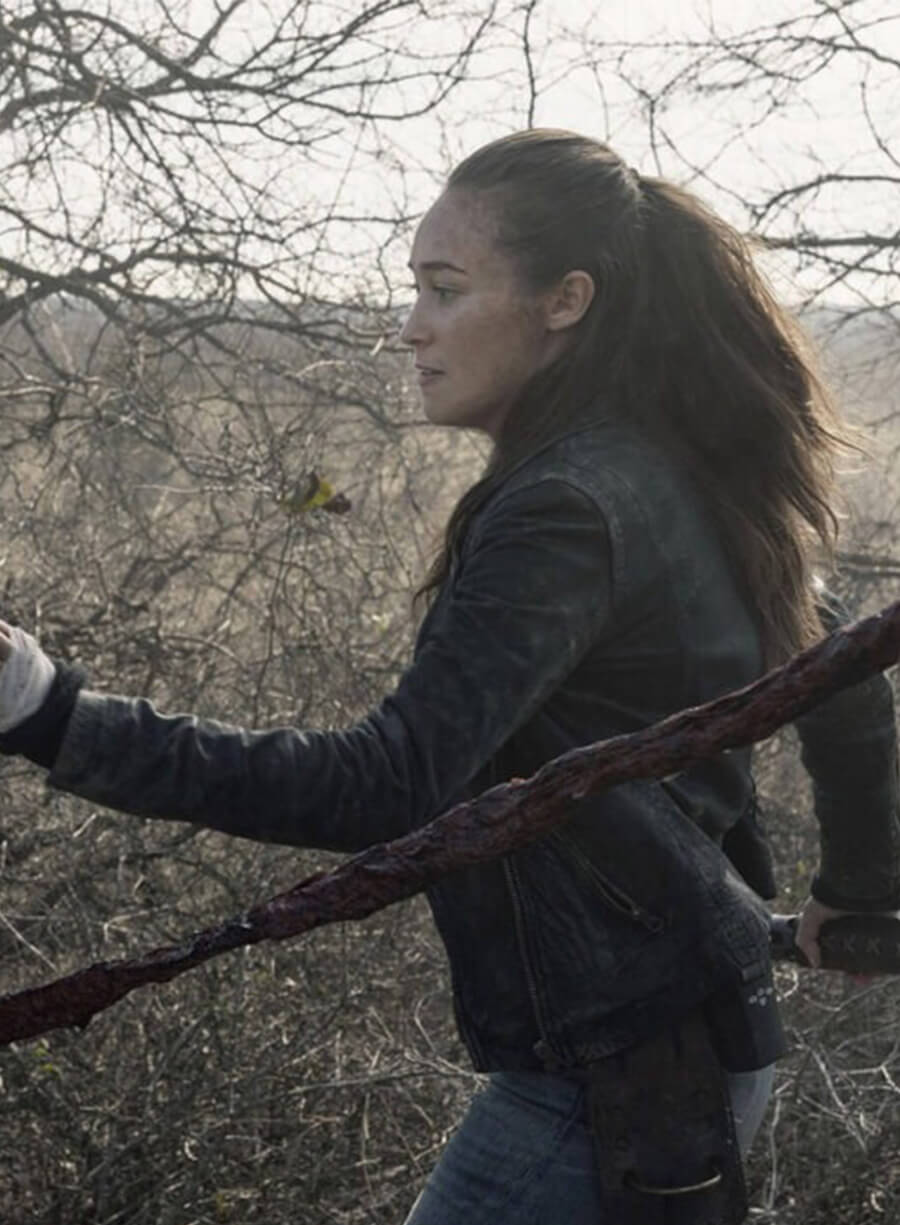 Fear the Walking Dead Season 5 Alicia Clark Black Leather Jacket