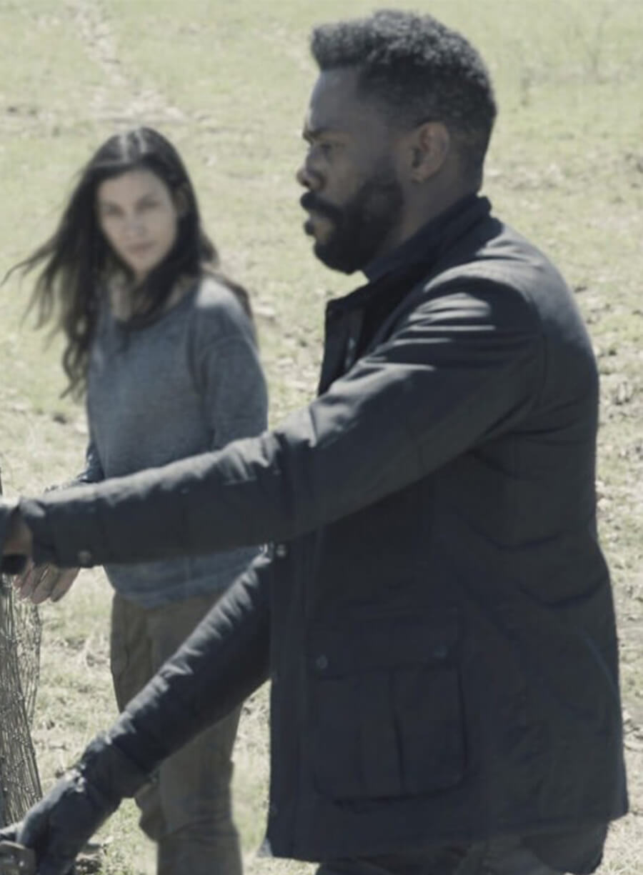 Fear the Walking Dead  Victor Strand Black Leather Jacket