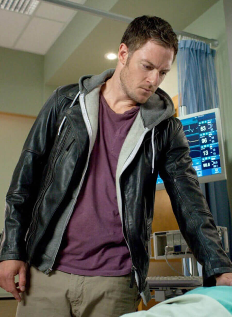 Gadreel Supernatural Black Biker Leather Jacket