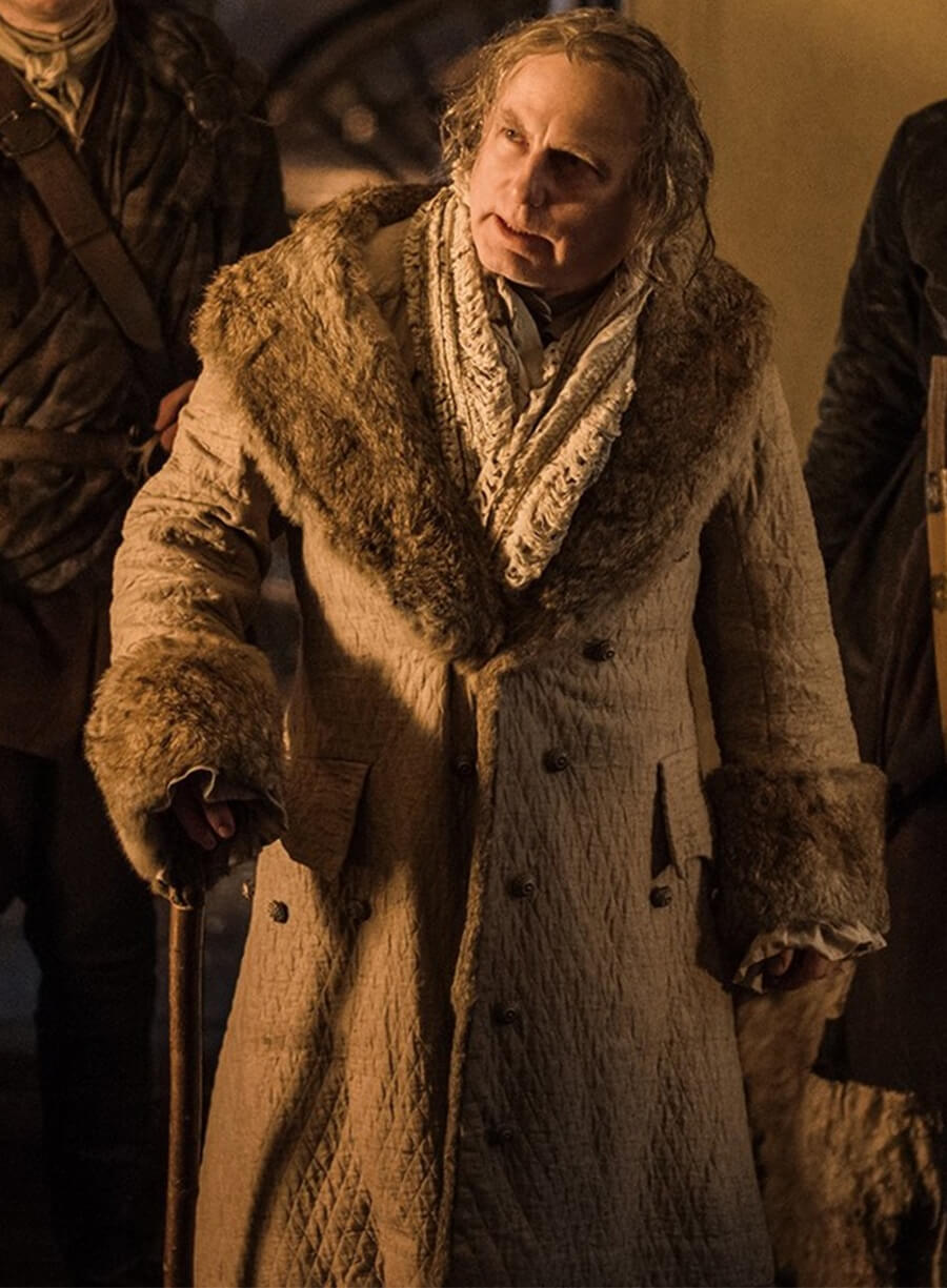 Gary Lewis Outlander S02 Colum Mackenzie Shearling Coat