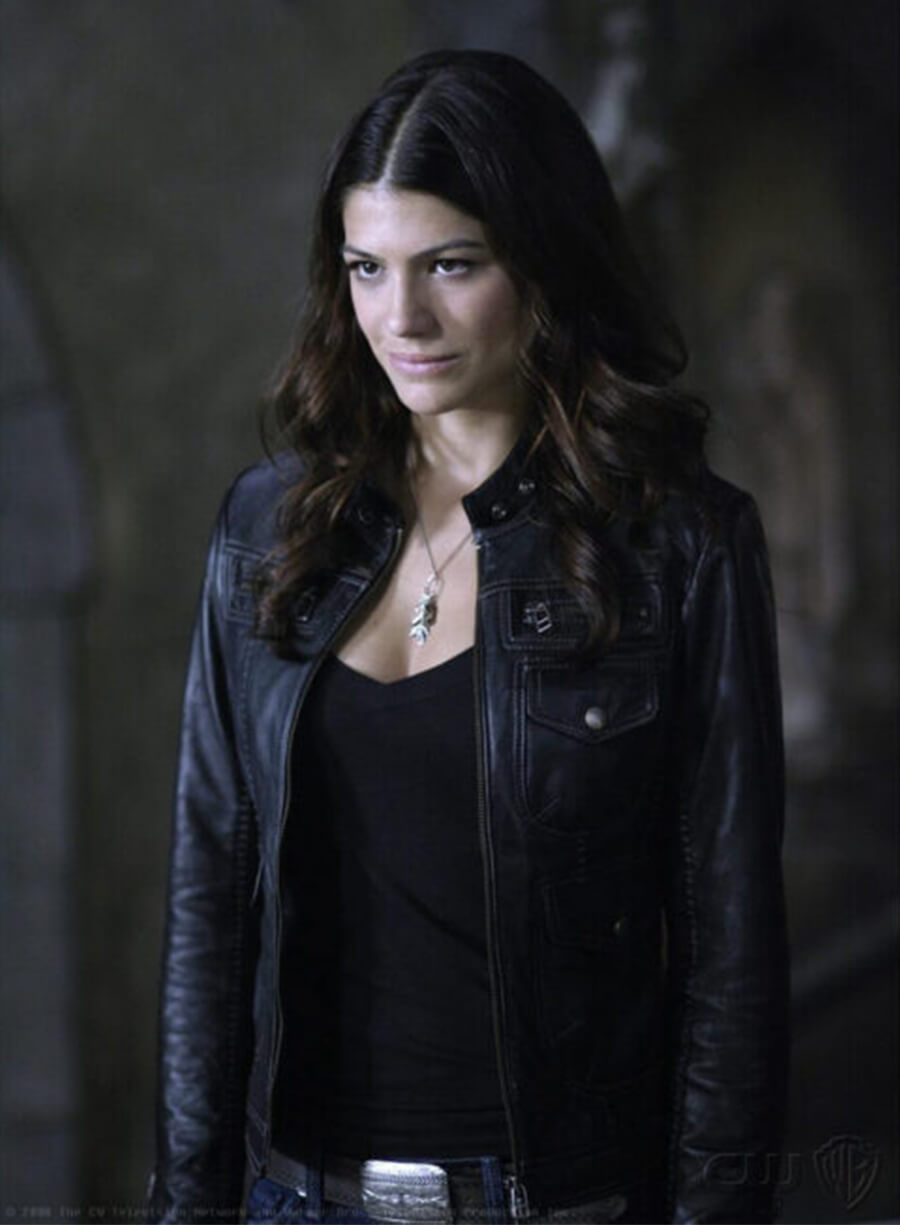 Genevieve Padalecki Supernatural Ruby Black Leather Jacket