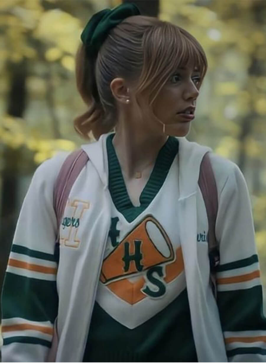 Grace Van Dien Stranger Things Chrissy White Hoodie