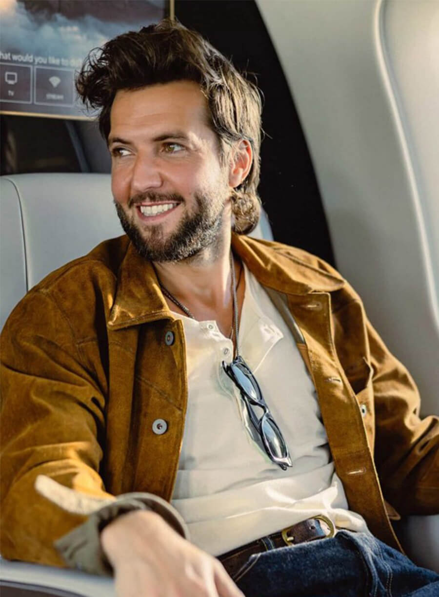 Guy Burnet Landman Charlie Brown Suede Jacket