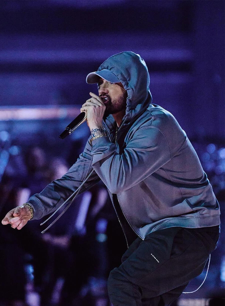 Happy Gilmore 2 Eminem Grey Hooded Jacket