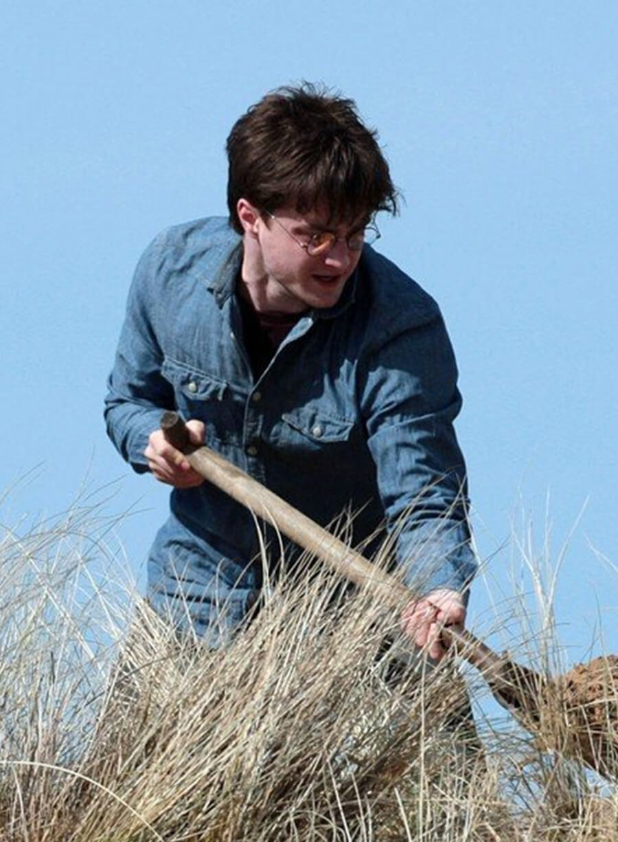 Harry Potter and the Deathly Hallows Blue Denim Shirt