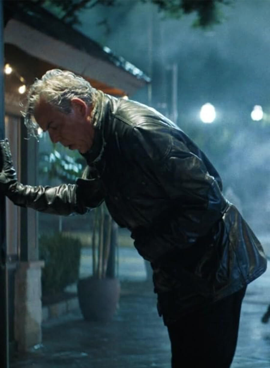 Huston Richard The Naked Gun 2025 Danny Cane Leather Jacket