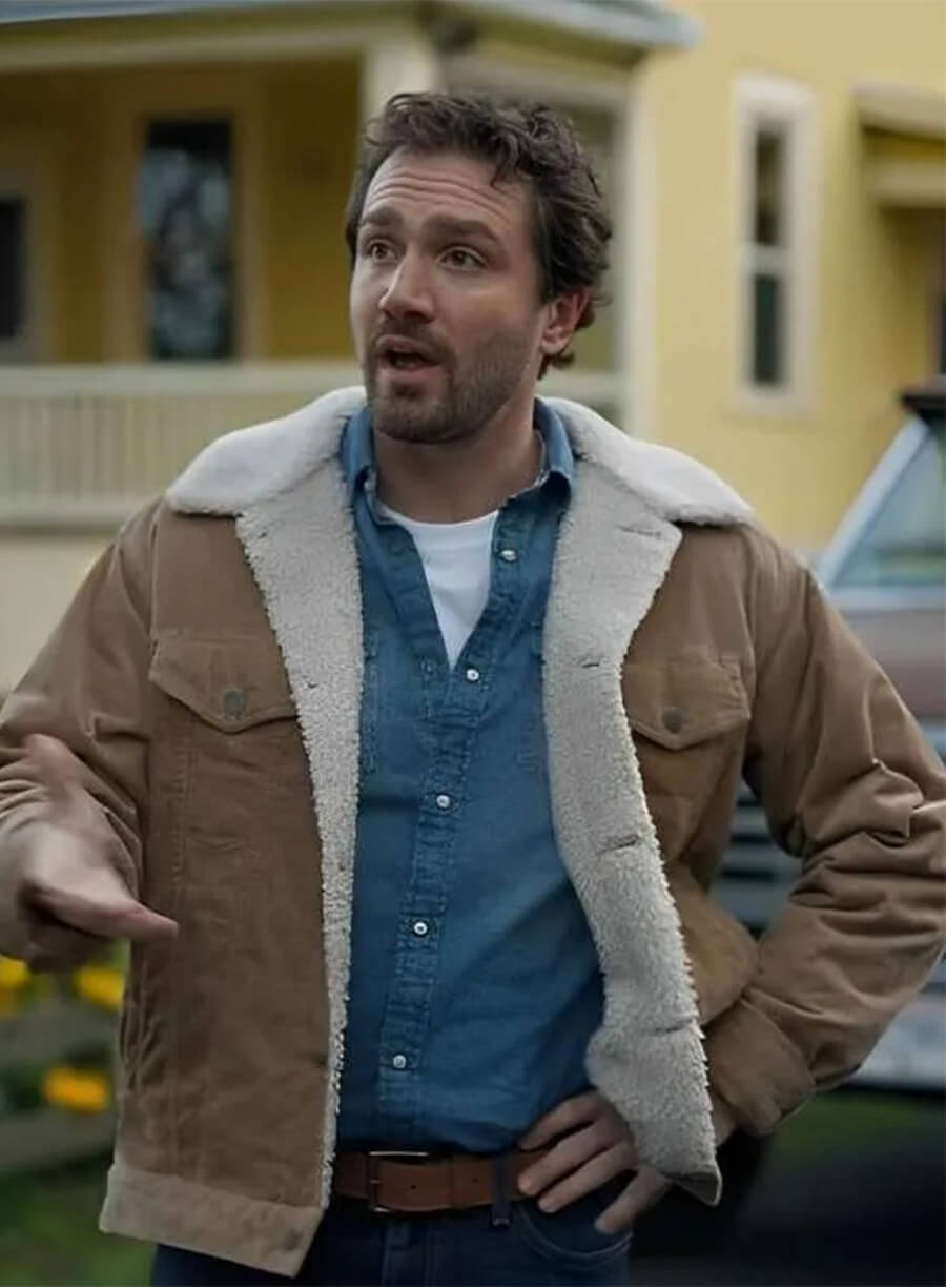 Jake Foy The Wish Swap 2025 Henry Shearling Jacket
