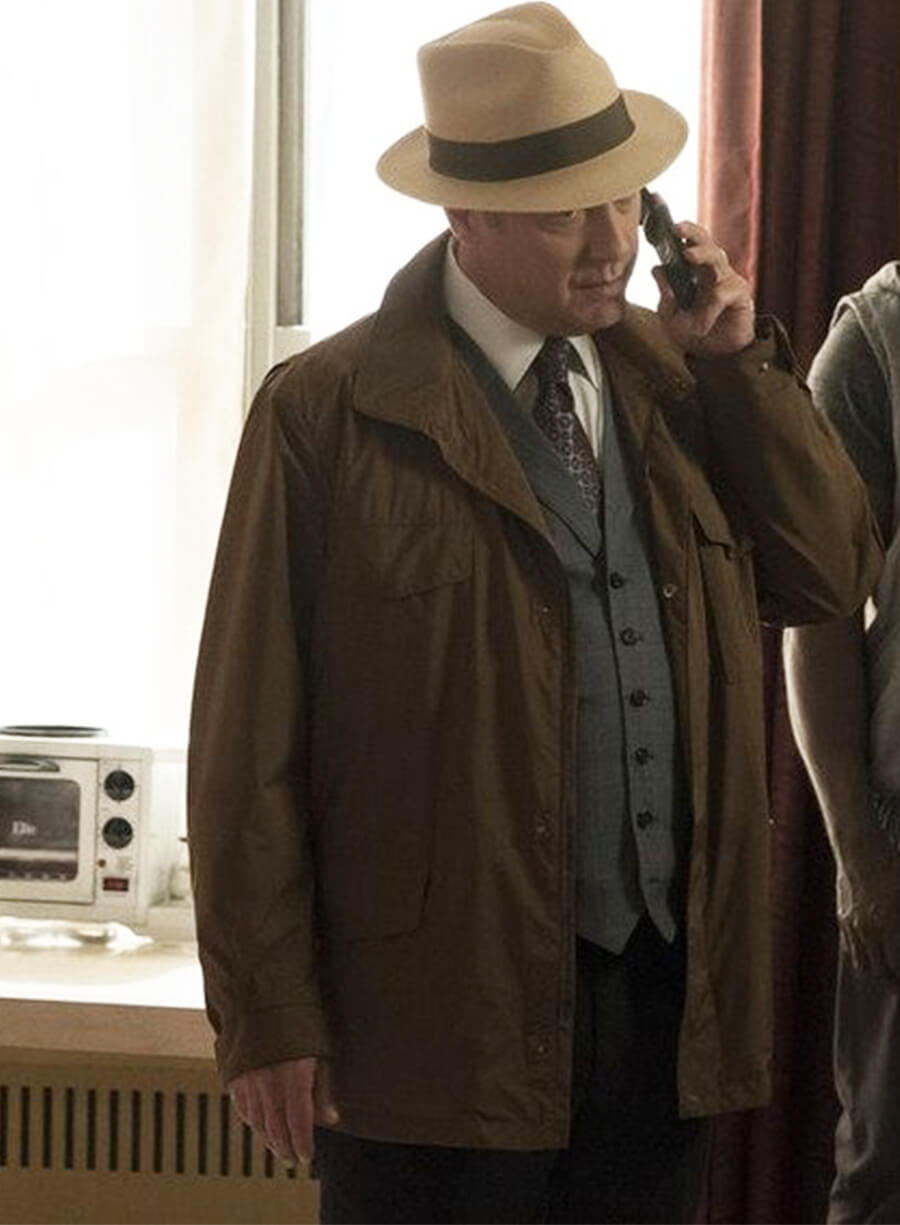 James Spader The Blacklist Raymod Red Brown Jacket