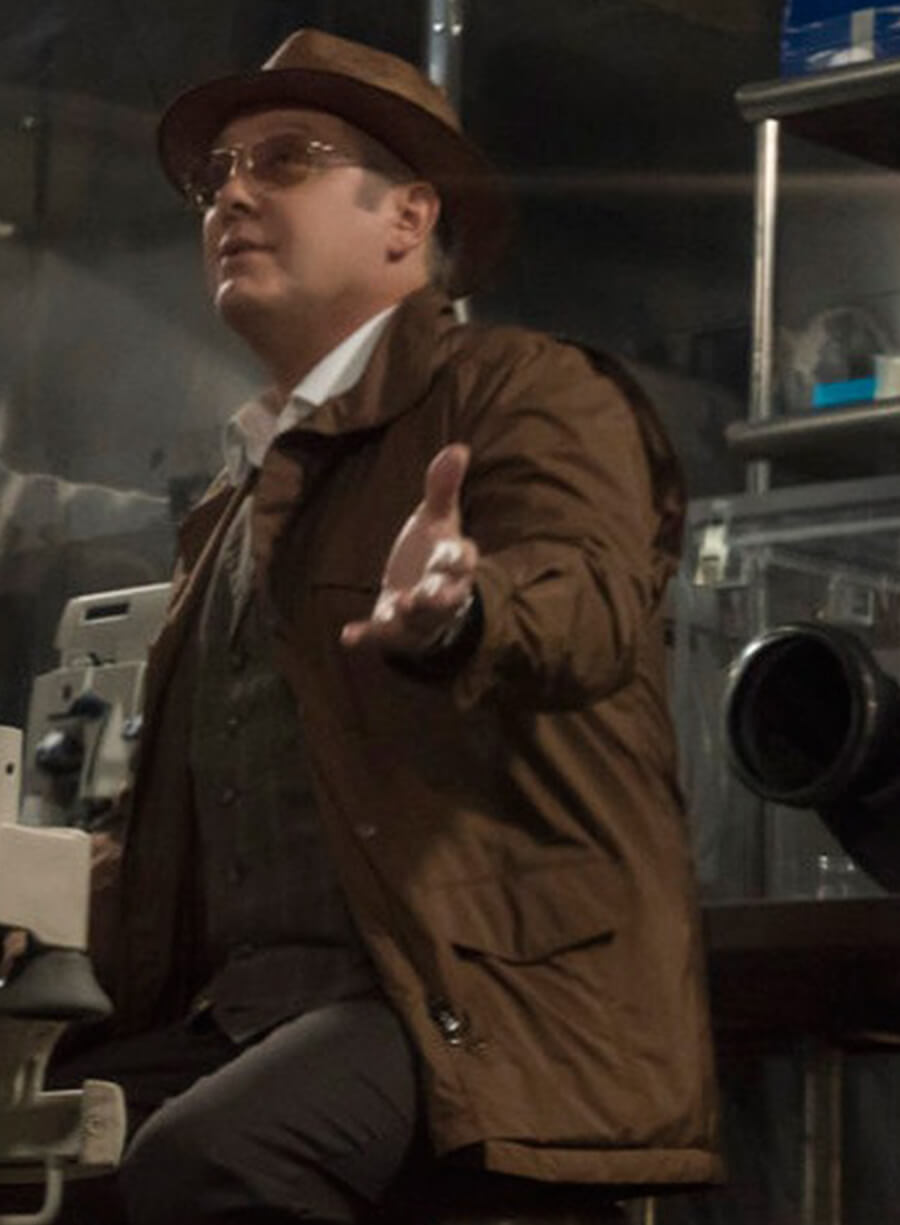 James Spader The Blacklist Raymod Red Brown Jacket