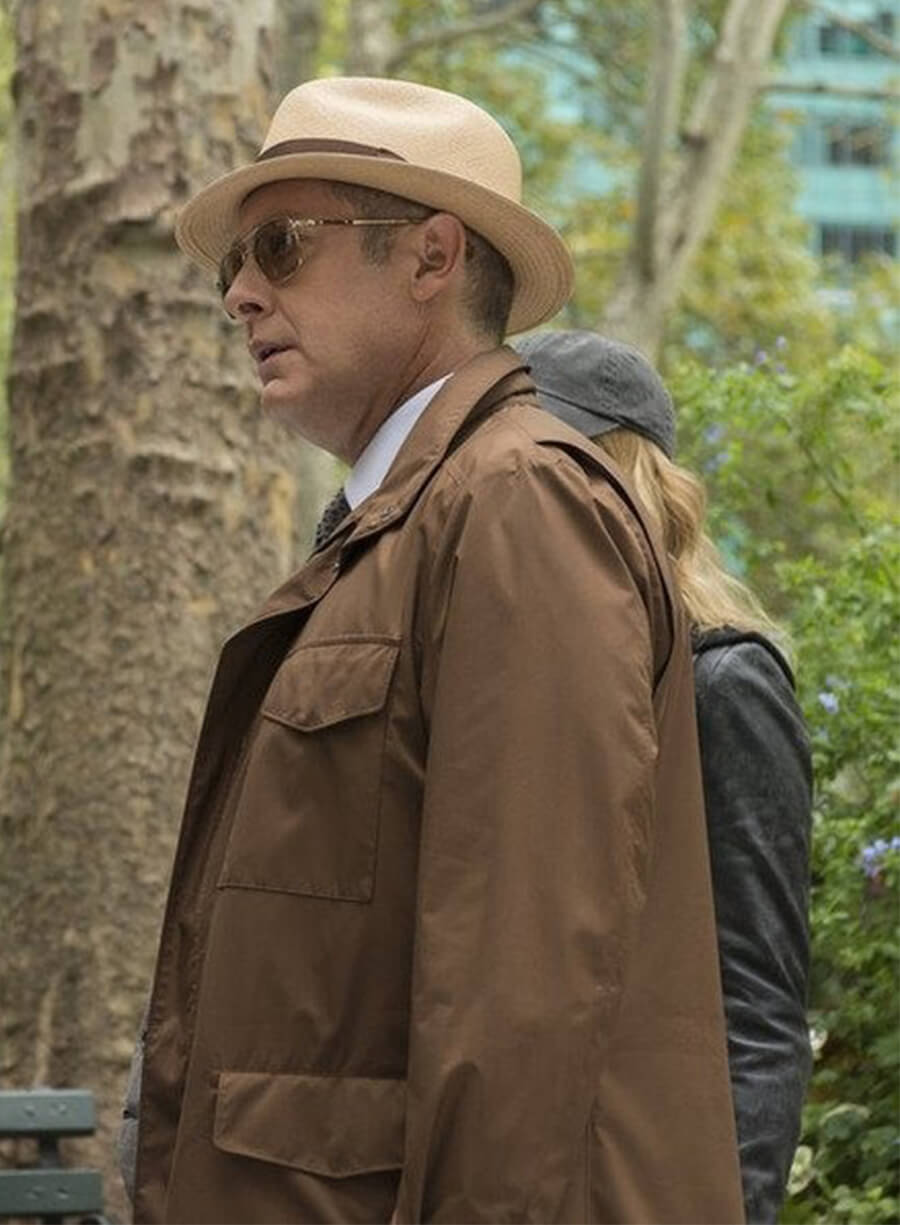 James Spader The Blacklist Raymod Red Brown Jacket