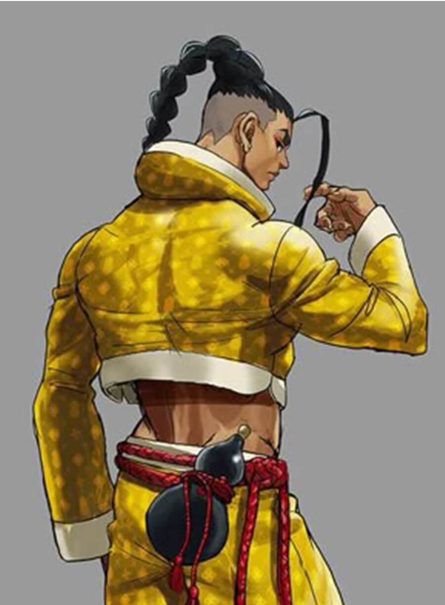 Jamie Siu Street Fighter 6 Yellow Cropped Jacket